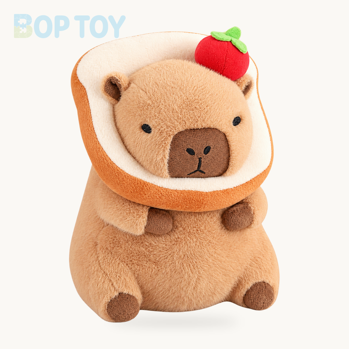 Silly Capybara Toast Turtle Snotty Plushie Family – Light Bread Apple