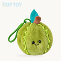 Peelable Orange & Citrus Plush Keychain | Cute Simulation Fruit Pendant – Durian
