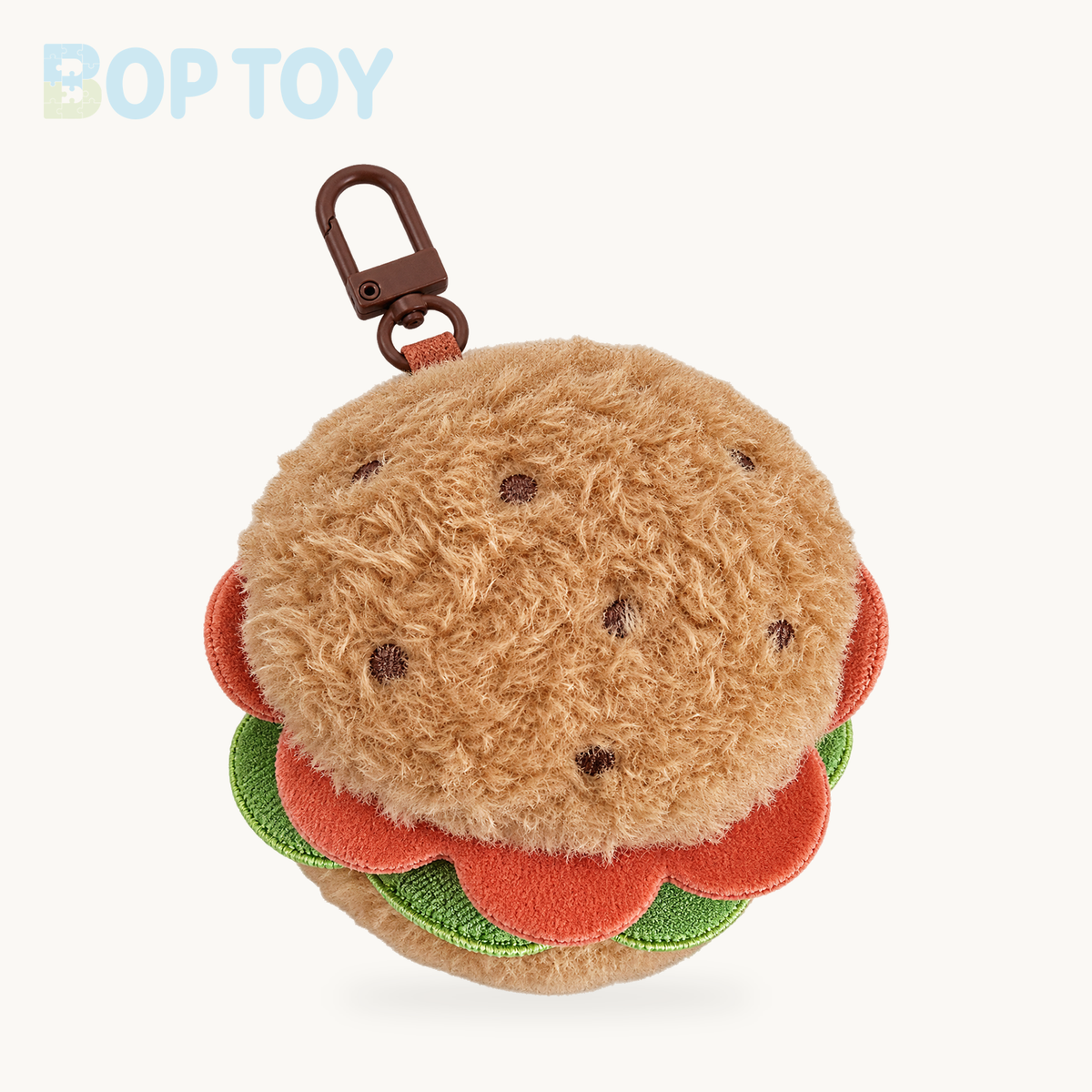 Korean-Style Food Plush Keychain Set | Hamburger, Sandwich & Snack Pendants – 1