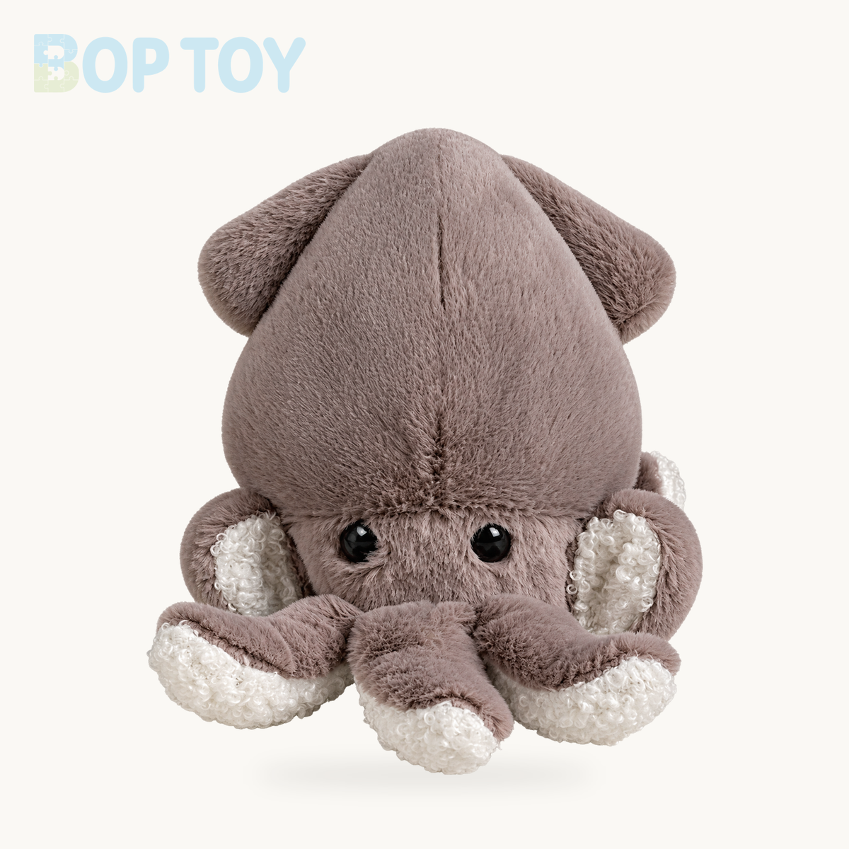 Mini Squid Plush Keychain | Aquatic Bag Charm – GRAY