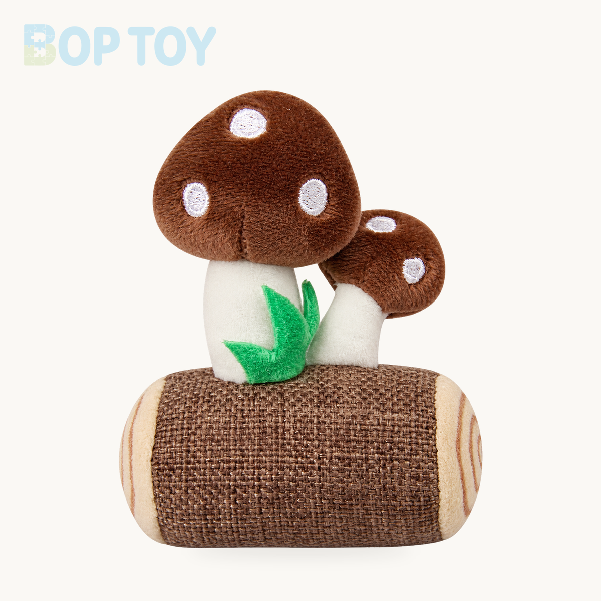 Mushroom Plush Keychain & Pendant, 5 Colors – Dark Khaki