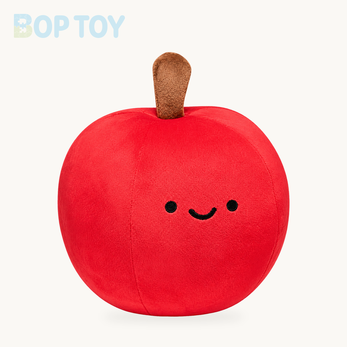 Fruit Plushies – A Minimalist and Cute Toy Food Collection – Apple / 12-16cm, Apple / 28-35cm