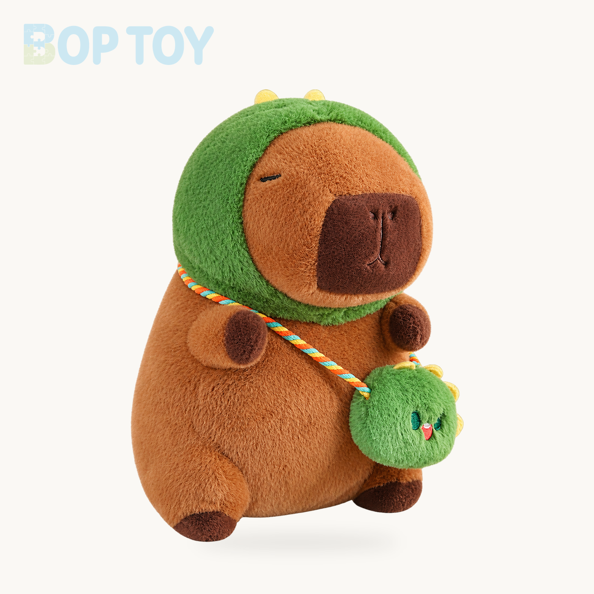 Capybara Frog Besties Costume Plush – Dinosaur / 10in / 25cm, Dinosaur / 14in / 35cm, Dinosaur / 20in / 50cm