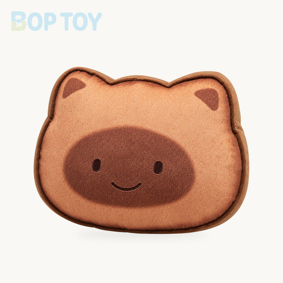 Capybara/Cat Cookie Plushie – Jumbo Comfort in a Sweet Design – dark smlie cat / 50x40cm, dark smlie cat / 80x60cm