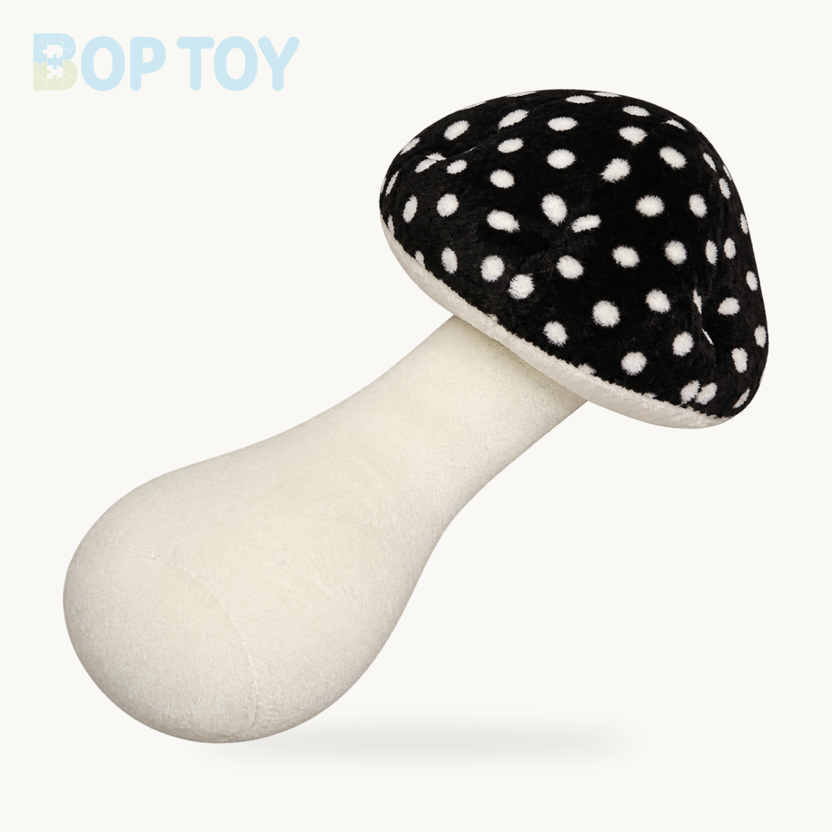 Jumbo Mushroom Plushie Body Pillow: Five Colors, 2.6-3.3' | 80-100 cm – black