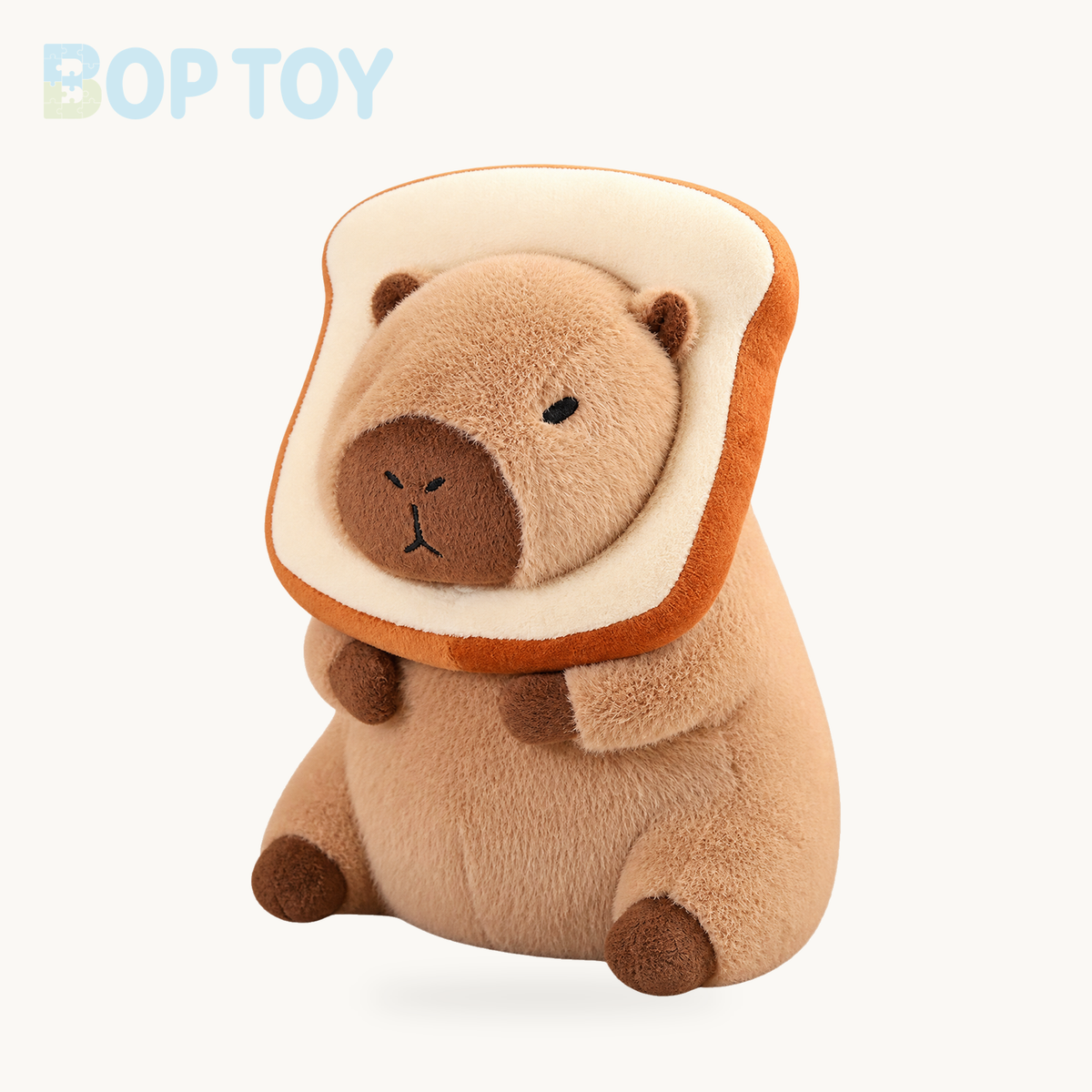 Baby Capybara Animal Dress-up Plushie Collection – 12in / 30cm / Bread, 16in / 40cm / Bread