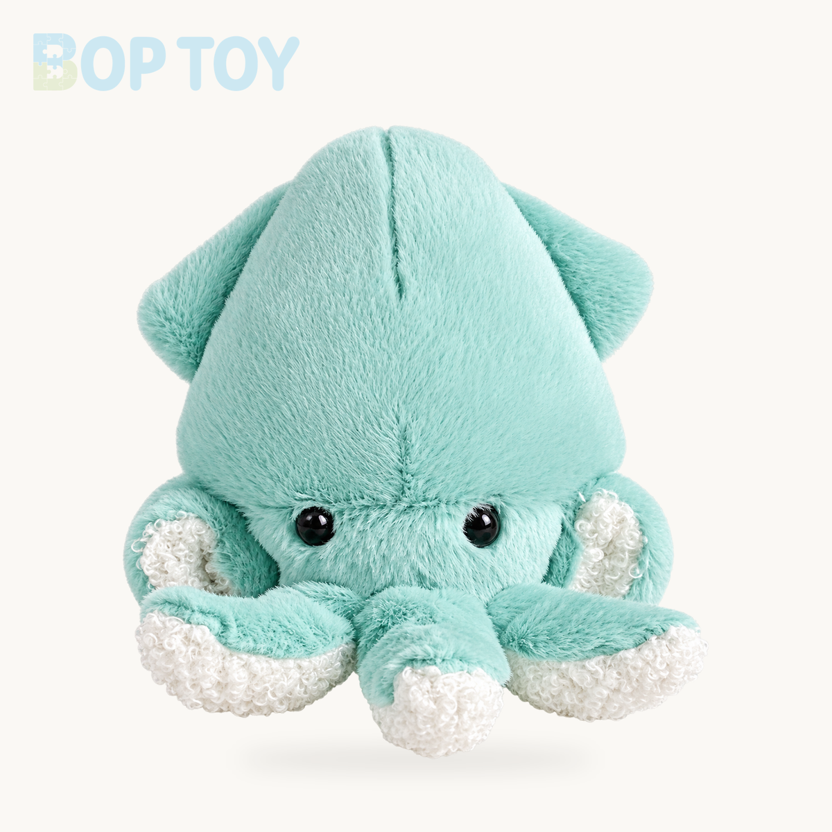 Mini Squid Plush Keychain | Aquatic Bag Charm – Light Mint Green