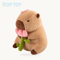 Baby Capybara Animal Dress-up Plushie Collection – 12in / 30cm / Flower, 16in / 40cm / Flower
