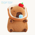 Silly Capybara Toast Turtle Snotty Plushie Family – Dark Bread Snot Apple