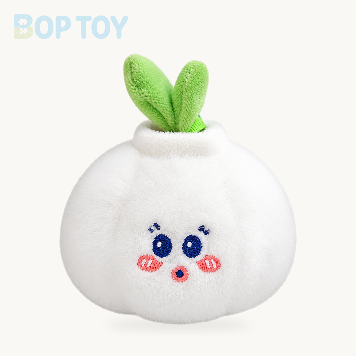 Simulation Fruits & Vegetables Plush Pendant Set | 18 Styles, 9 cm Each – garlic / 9cm