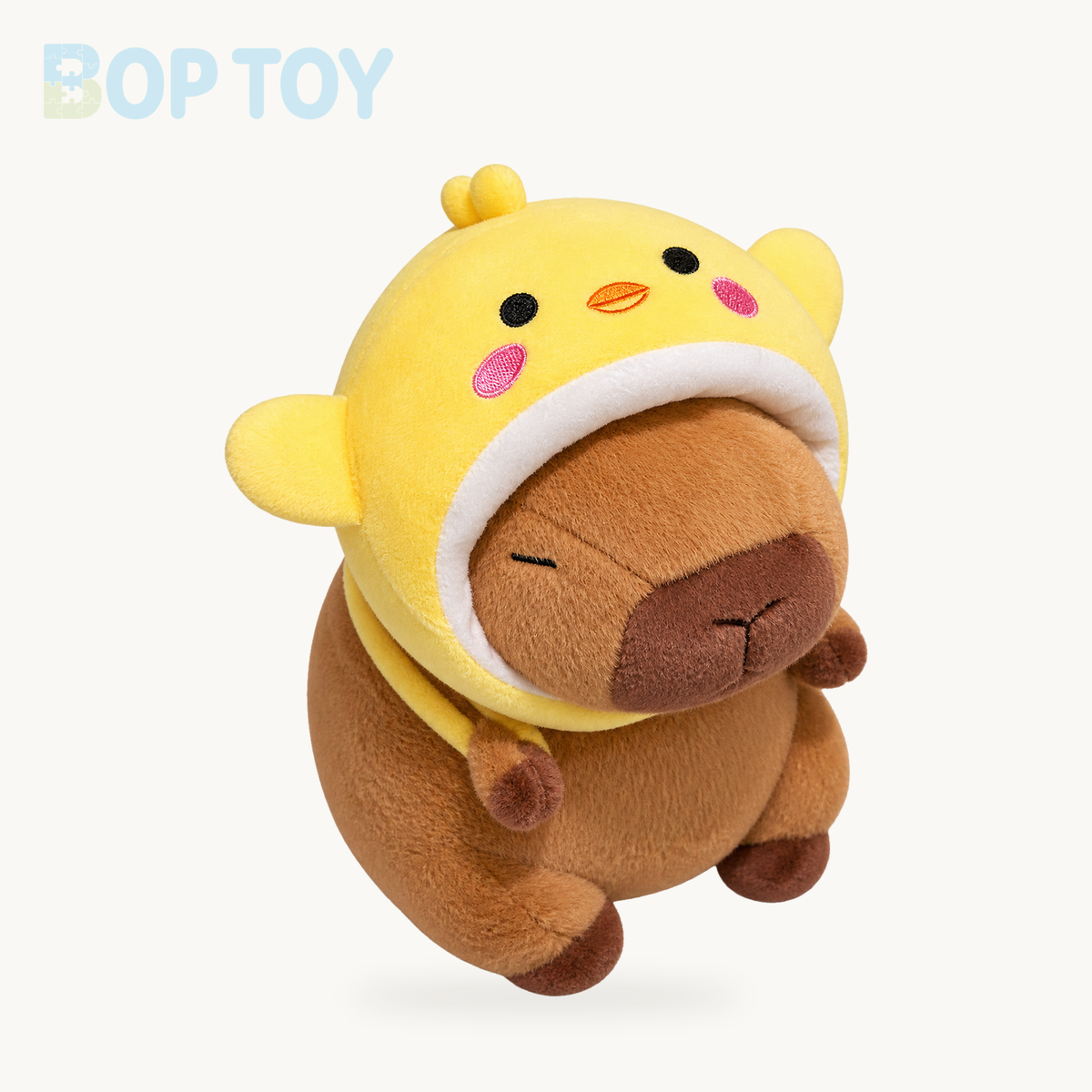Capybara Animal Cosplay Hat Plushies – Chicken / 20cm, Chicken / 25cm, Chicken / 35cm