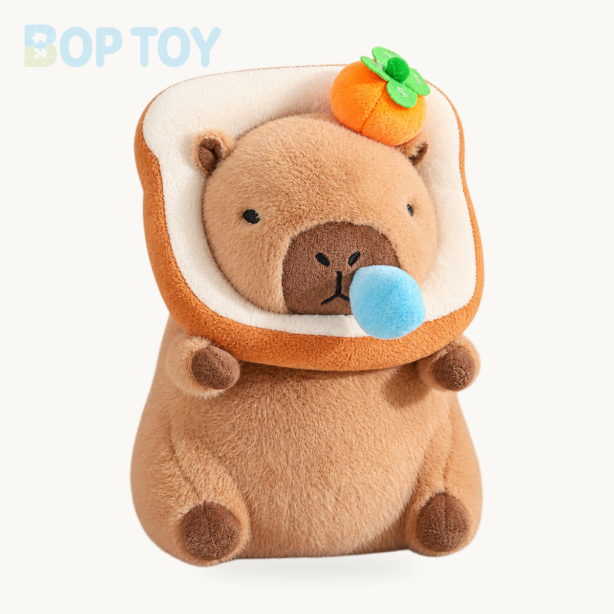 Silly Capybara Toast Turtle Snotty Plushie Family – Light Bread Snot Orange