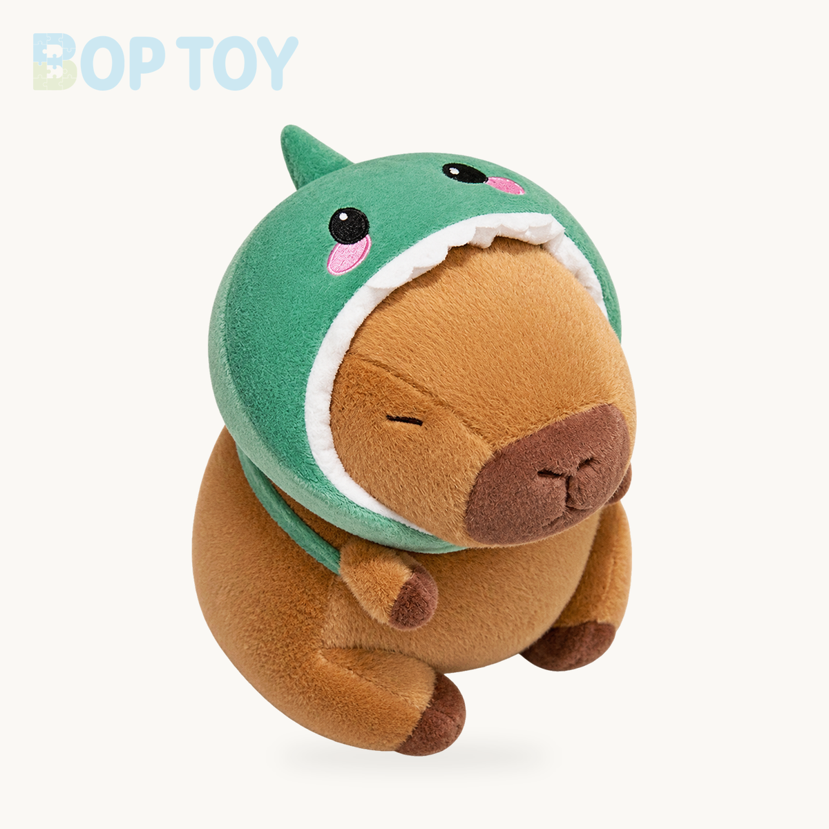 Capybara Animal Cosplay Hat Plushies – Dinosaur / 20cm, Dinosaur / 25cm, Dinosaur / 35cm