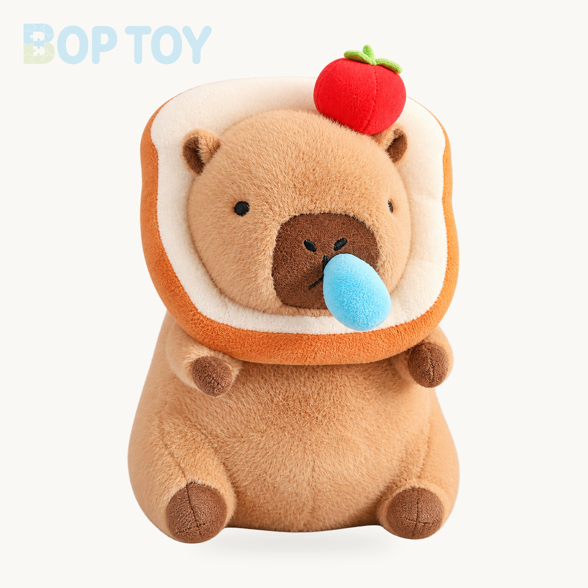Silly Capybara Toast Turtle Snotty Plushie Family – Light Bread Snot Apple