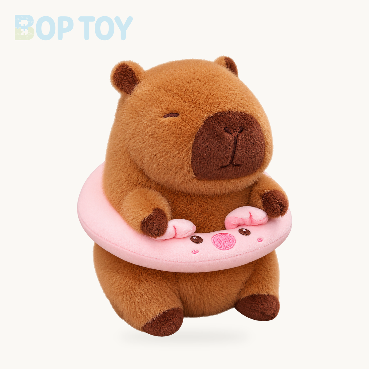 Fluffy Capybara with Float Plushie – Pig