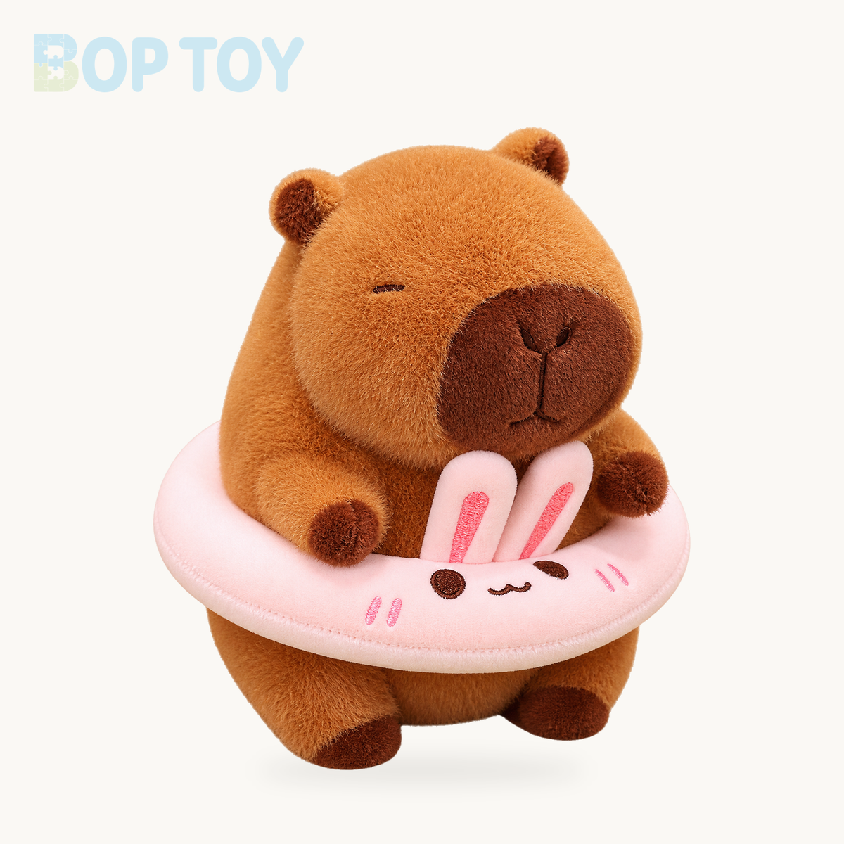 Fluffy Capybara with Float Plushie – Bunny