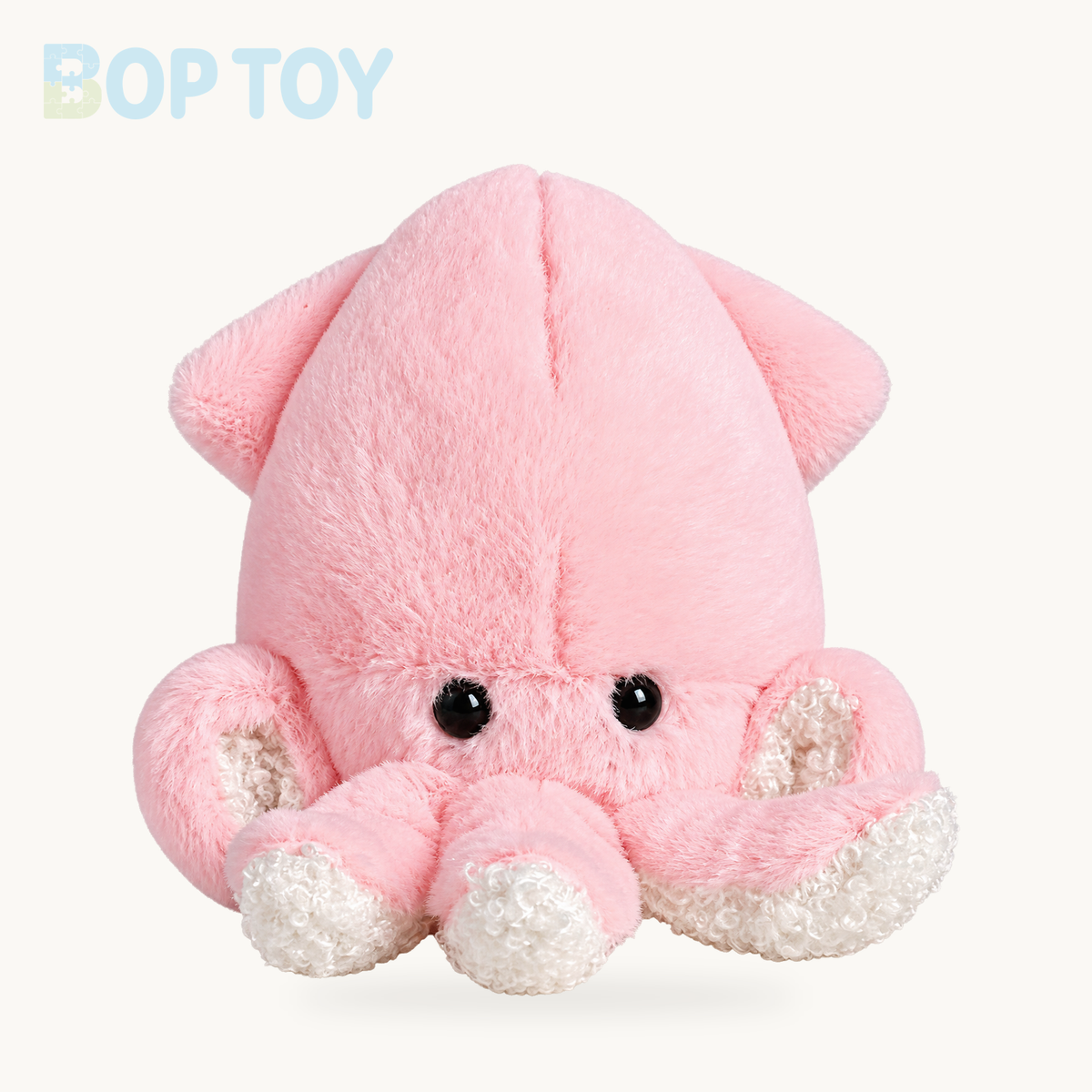 Mini Squid Plush Keychain | Aquatic Bag Charm – Pink