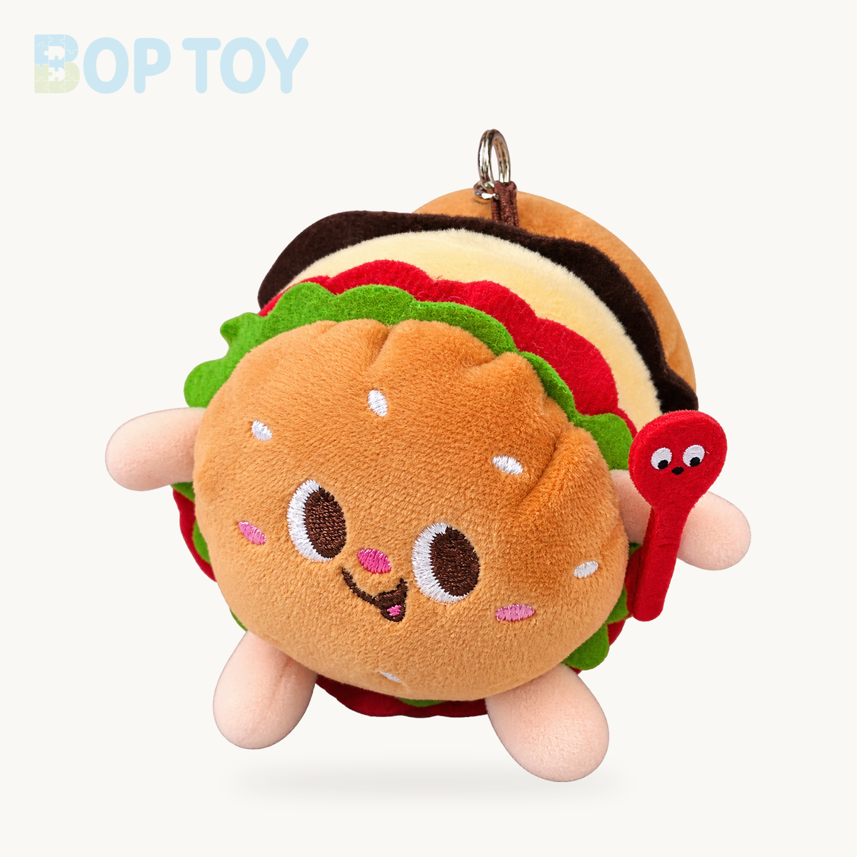 Plushie Cartoon Food Keychain, 20 Varieties – Style 1