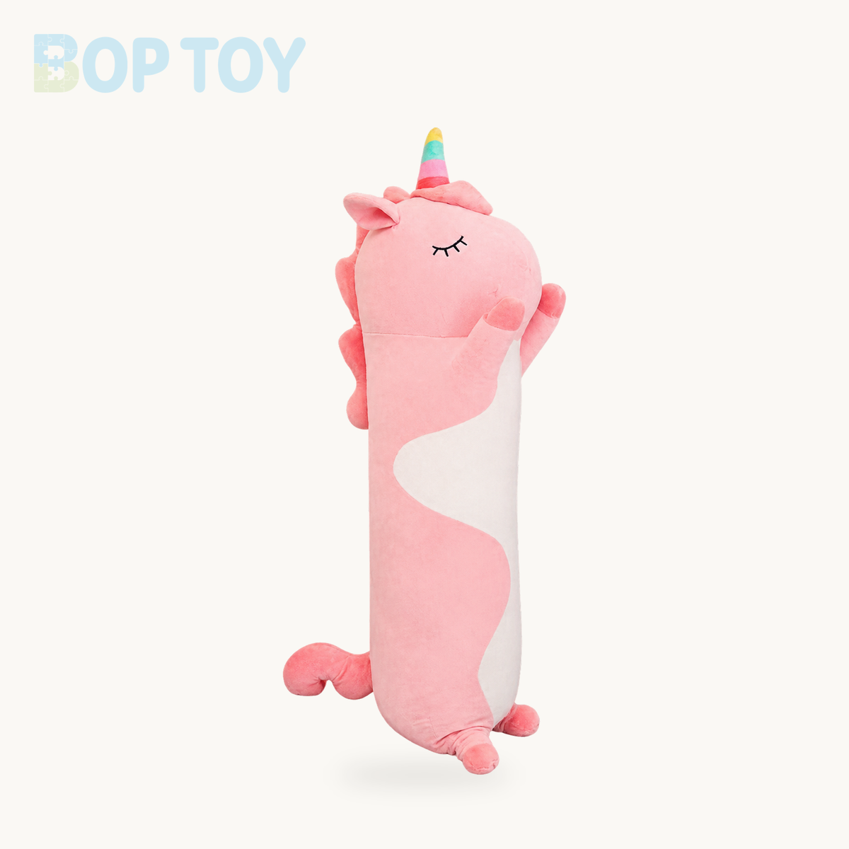 Long Snuggle Buddies Plushie Collection – Unicorn / 27in / 70cm, Unicorn / 35in / 90cm, Unicorn / 43in / 110cm