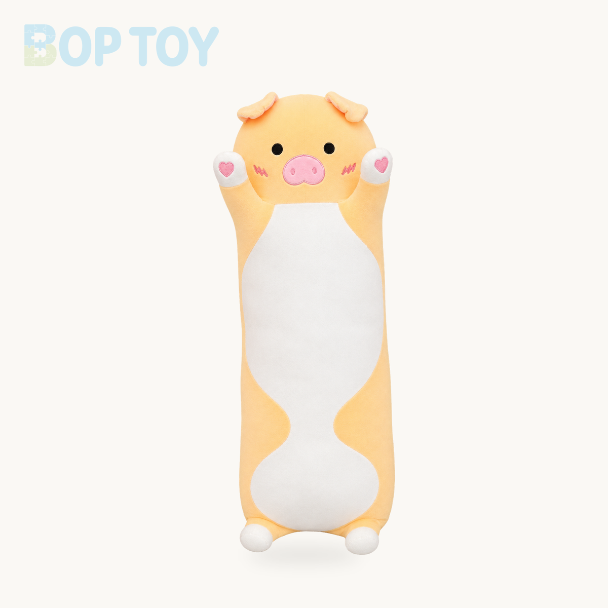 Long Snuggle Buddies Plushie Collection – Pig / 27in / 70cm, Pig / 35in / 90cm, Pig / 43in / 110cm