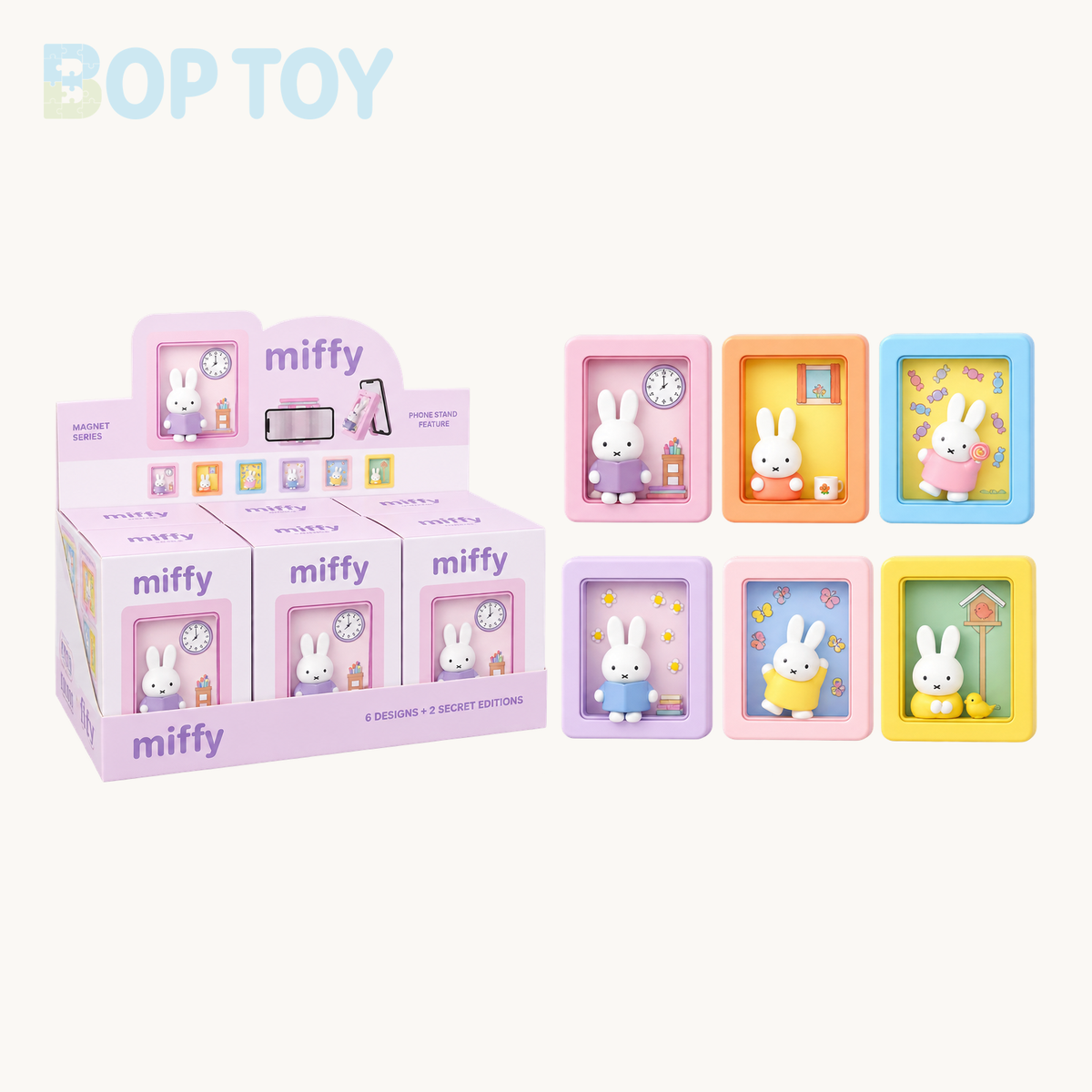 Miffy Photo Frame Stand Magnet Series 2 Blind Box — Whole set of 6 variant