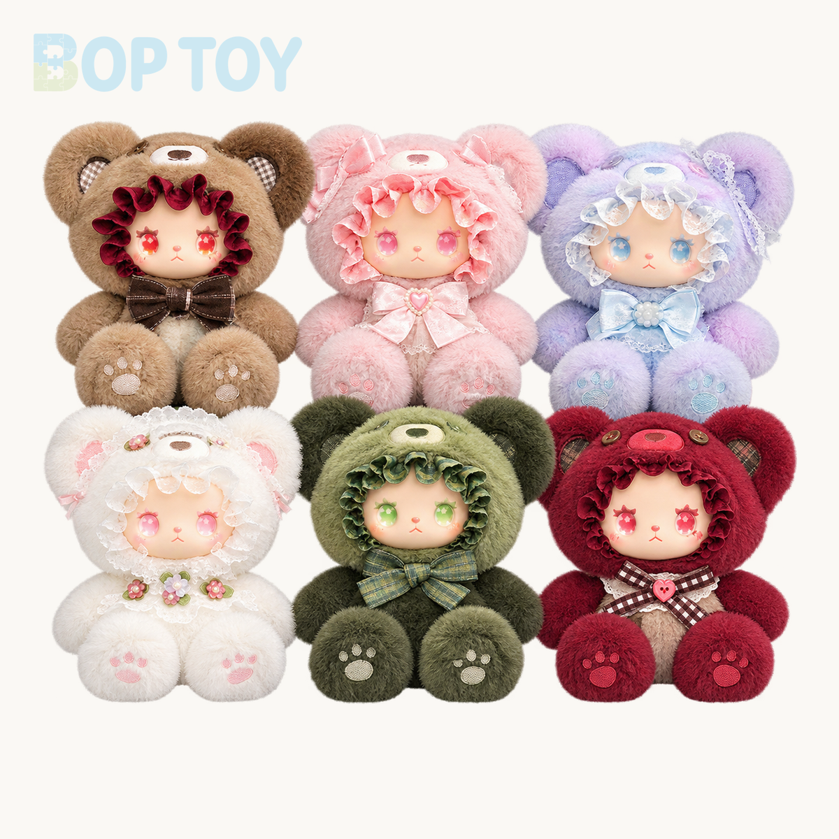 LOVELY EMMA Bear Alliance Series Plush Blindbox — Whole set of 6 variant
