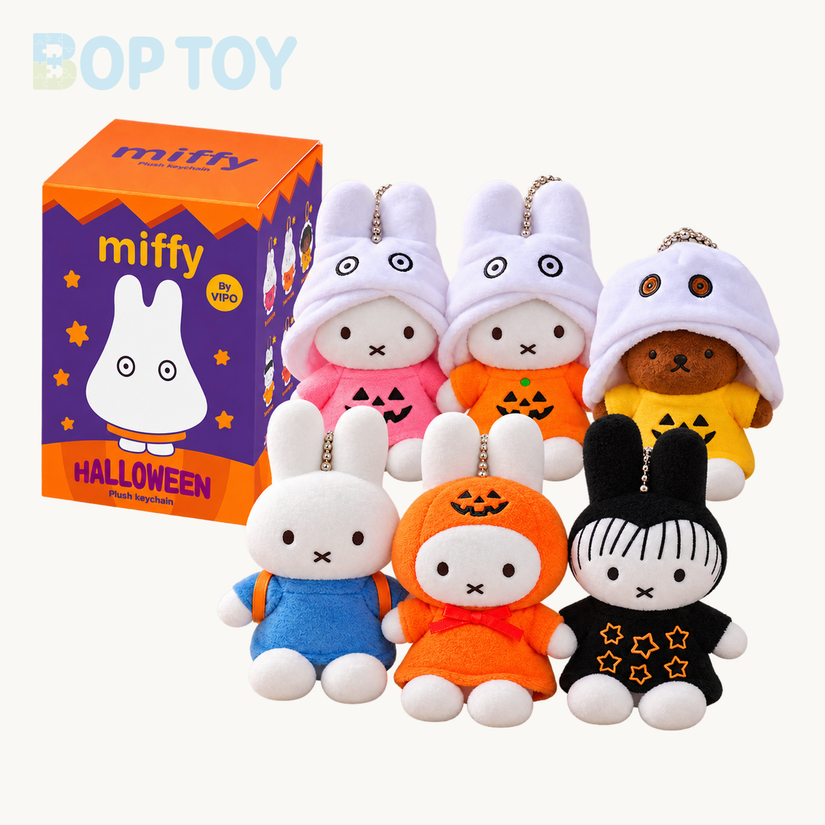 Miffy x Vipo Halloween Series Plush Dolls Blind Box — Whole set of 6 variant