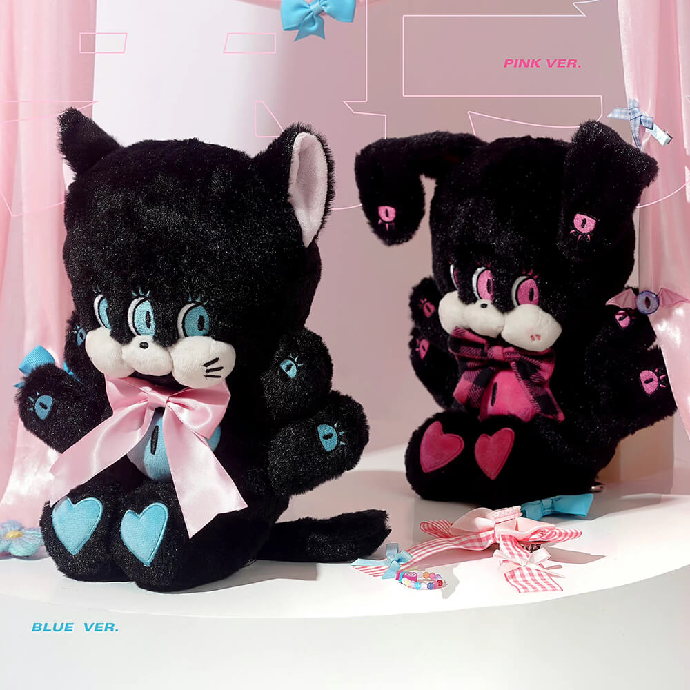 Wacky Eyed Bunny and Cat Plushie Bag — image 4